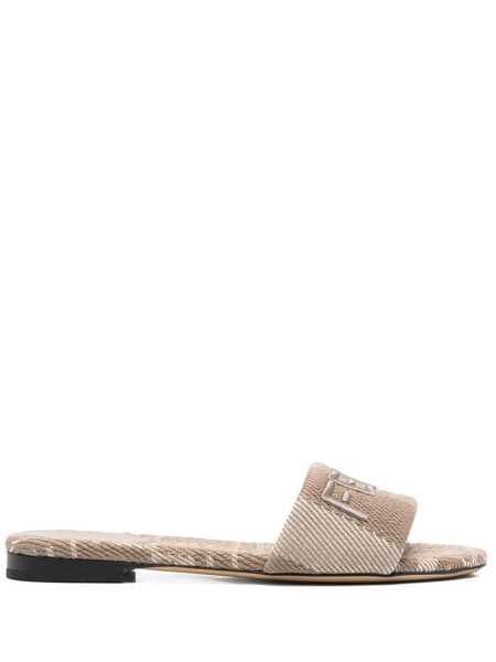 Sandale Fendi Fendi Fendi Sunshine Slides Grey Femei (BM 17541051) 1