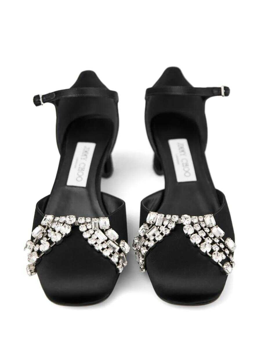 Sandale Jimmy Choo Jimmy Choo 45Mm Rhinestone Pumps Black Femei (BM 17541153) 4