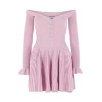 Rochii Self-Portrait Ribbed Mini Dress Femei