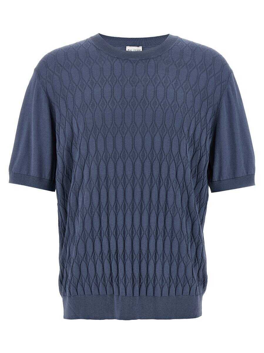 Tricouri Pal Zileri Pal Zileri Lozenge T-Shirt BLUE Barbati (BM 17541309) 1
