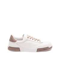 Sneakers 'Portofino' White Sneaker With Logo Print On The Sole In Leather Man Barbati