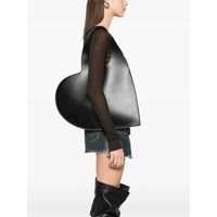 Genti de umar COPERNI Dama - Genti de umar COPERNI Heart Black Shoulder Bag In Leather Woman Black Femei (BM 17541984) - B-mall.ro