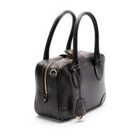 Genti de mana Golden Goose Dama - Genti de mana Golden Goose Vita Black Handbag With Laminated Logo In Grained Leather Woman Black Femei (BM 17542584) - B-mall.ro