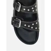 Balerini Isabel Marant Dama - Balerini Isabel Marant Lennyo Black Sandals With Stud Embellishments And Moulded Footbed In Leather Woman Black Femei (BM 17543757) - B-mall.ro