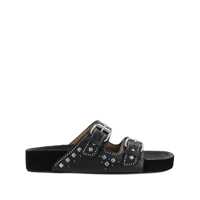 Balerini 'Lennyo' Black Sandals With Stud Embellishments And Moulded Footbed In Leather Woman Femei