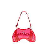Genti de umar 'Play' Pink Shoulder Bag With Logo Detail On The Front In Eco-Leather Woman Femei