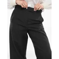 Pantaloni Valentino Garavani Dama - Pantaloni office Valentino Garavani High-Waisted Solid Color Pants With Belt Loops Black Femei (BM 17544307) - B-mall.ro