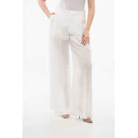 Pantaloni casual Ramie Wide Leg Pants Femei