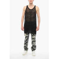Tricouri Rick Owens pentru Barbati - Tricouri Rick Owens Lido See Through Wool Tank Top Black Barbati (BM 17544361) - B-mall.ro