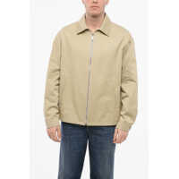 Jachete Zip-Up Cotton Overshirt With Flush Pockets Barbati