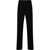 Versace Jacquard Wool Pants With Satin Side Bands Black