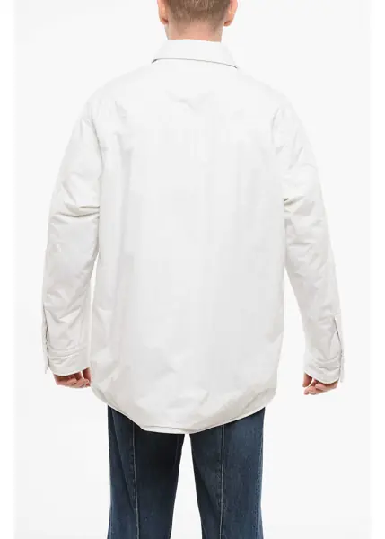 Jachete Bottega Veneta Cotton Quilted Overshirt With Flush Pockets White Barbati (BM 17544505) 2