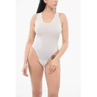 Body-uri Sheer Bodysuit With Criss-Cross Straps Femei