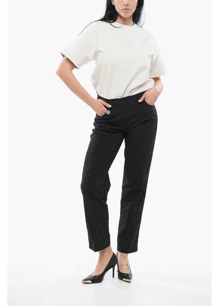 Pantaloni casual Armani Emporio Tech Pants Black Femei (BM 17544514) 4