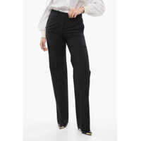 Pantaloni casual Wool Palazzo Pants Femei