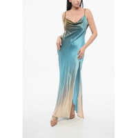 Rochii lungi Satin A-Line Dress With Slit Femei