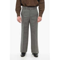 Pantaloni casual Herringbone Wool Pants With Hidden Closure Barbati