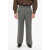 Gucci Herringbone Wool Pants With Hidden Closure Black & White