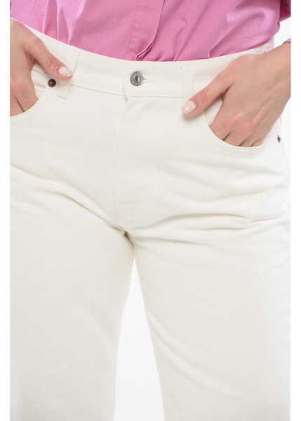 Blugi drepti Cline Cotton Bootcut Denims With Belt Loops 30Cm White Femei (BM 17544673) 3
