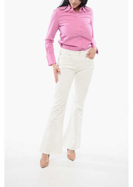 Blugi drepti Cline Cotton Bootcut Denims With Belt Loops 30Cm White Femei (BM 17544673) 4
