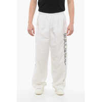 Pantaloni casual Elastic Waistbanded Wide Leg Pants With Embroidered Logo Barbati