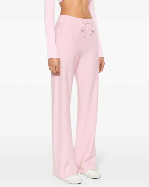 Pantaloni de trening Versace Knitted Bootcut Sweatpants With Elastic Waistband Pink Femei (BM 17544724) 3