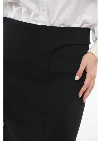 Fuste casual JACQUEMUS Straight Obra Skirt With Asymmetric Cut Black Femei (BM 17544730) 3
