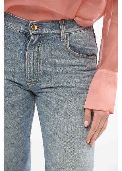 Blugi drepti Chloe Light Washed Flared Fit Denims 23Cm Light Blue Femei (BM 17544856) 3