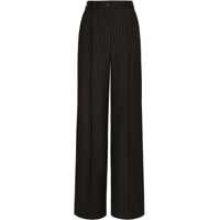 Pantaloni casual High-Waisted Pinstriped Pants Femei