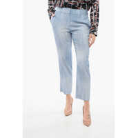 Pantaloni casual Viscose Cropped Pants Femei