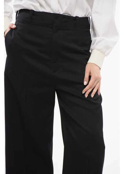 Pantaloni office Bottega Veneta Wool Cropped Pants Black Femei (BM 17544913) 3