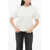 Bottega Veneta Crew Neck Cotton T-Shirt With Popeline Lining White
