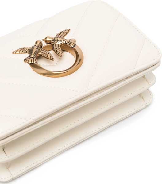 Genti tip postas Pinko Click Mini Love Bag IVORY Femei (BM 17545033) 4