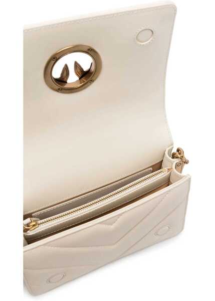 Genti tip postas Pinko Click Mini Love Bag IVORY Femei (BM 17545033) 5