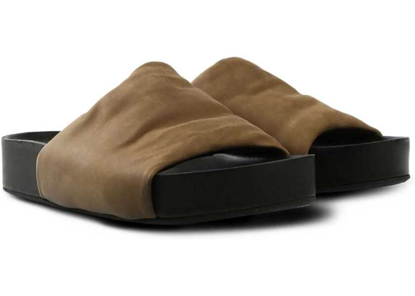 Balerini UMA WANG Leather Sandal BROWN Femei (BM 17545129) 2