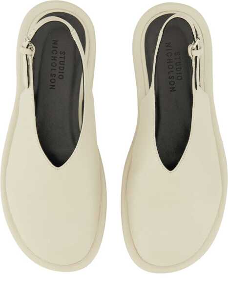 Balerini STUDIO NICHOLSON Mule Paley WHITE Femei (BM 17545135) 3