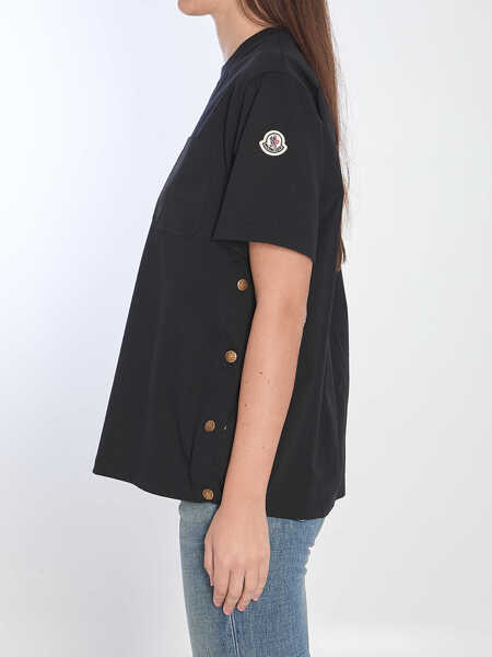 Tricouri Moncler T-Shirt With Pocket BLACK Femei (BM 17545510) 3