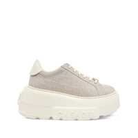 Sneakers 'Nexus Jutalux' Beige Sneakers With Chunky Oversize Sole And Logo In Leather And Fabric Blend Woman Femei