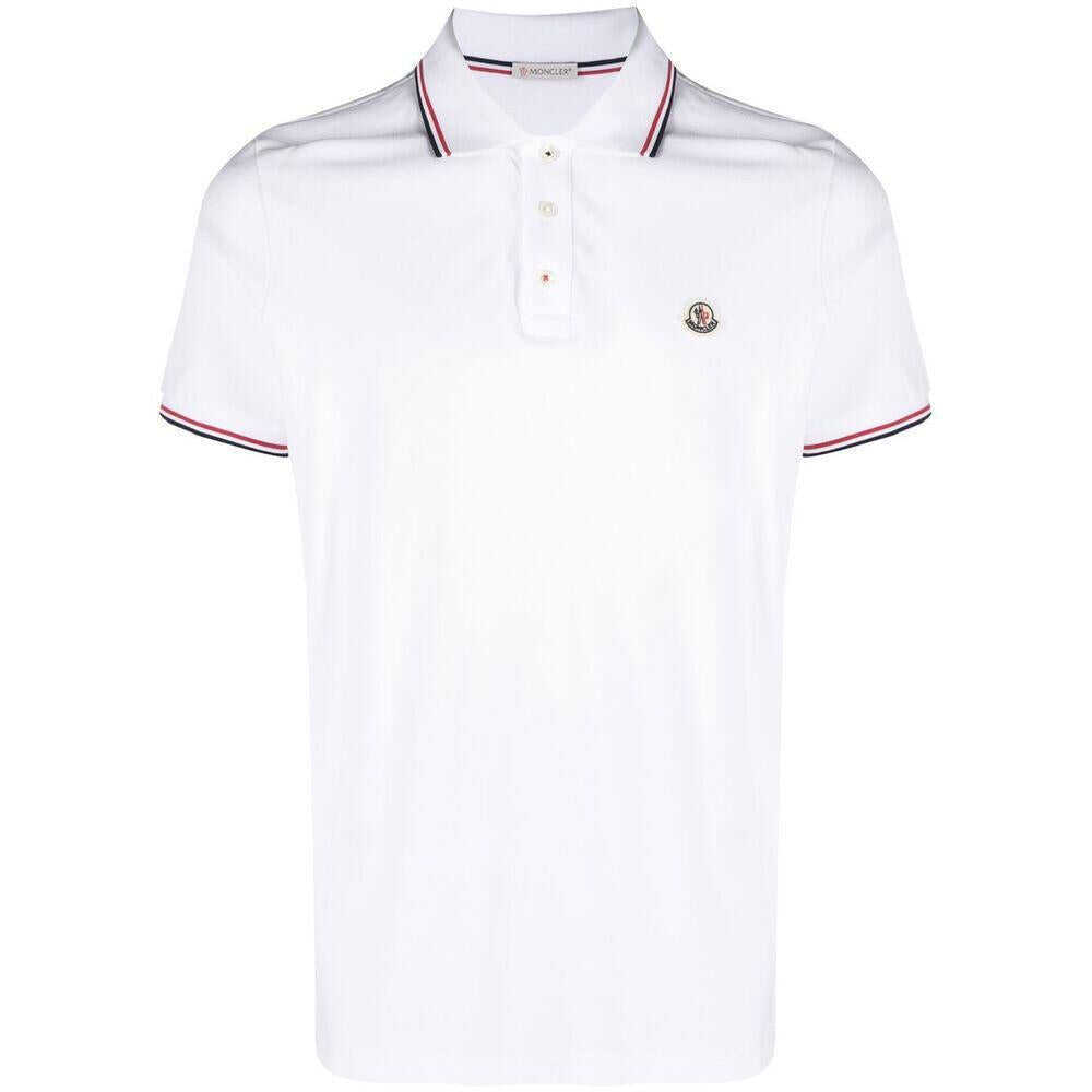 Tricouri Polo Moncler Moncler Polo Shirts White Barbati (BM 17547402) 1