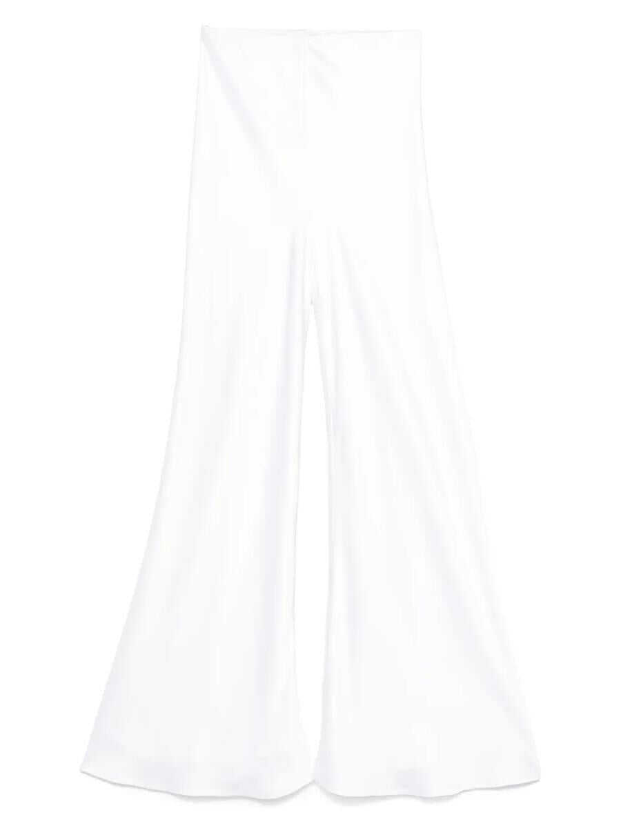Pantaloni casual NORMA KAMALI Norma Kamali Flared Pants WHITE Femei (BM 17547573) 1