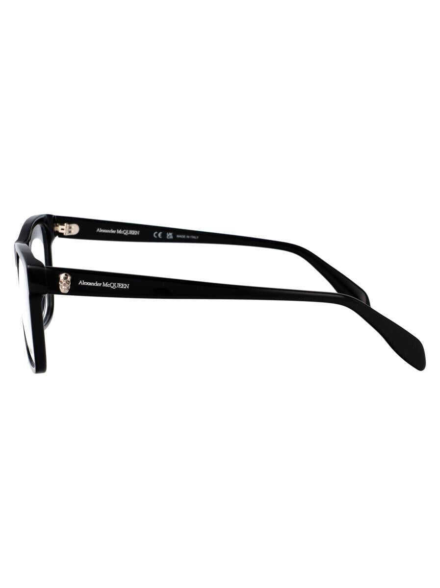 Ochelari de soare Alexander McQueen Alexander McQueen Optical 001 BLACK BLACK TRANSPARENT Barbati (BM 17547747) 3