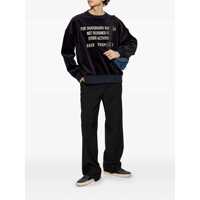 Pulovere Golden Goose pentru Barbati - Pulovere Golden Goose Golden Goose Chenille Crewneck Sweatshirt Black Barbati (BM 17548974) - B-mall.ro