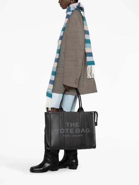 Genti de umar Marc Jacobs The Large Tote Bag Black Shoulder Bag With Logo Lettering In Leather Woman Black Femei (BM 17549046) 2