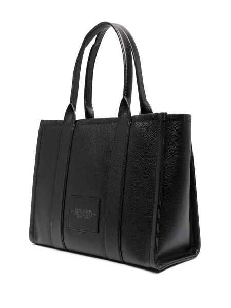 Genti de umar Marc Jacobs The Large Tote Bag Black Shoulder Bag With Logo Lettering In Leather Woman Black Femei (BM 17549046) 4