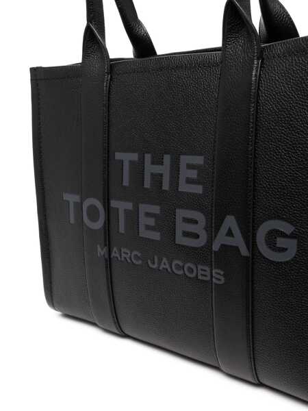 Genti de umar Marc Jacobs The Large Tote Bag Black Shoulder Bag With Logo Lettering In Leather Woman Black Femei (BM 17549046) 5