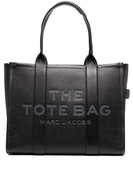 Genti de umar Marc Jacobs The Large Tote Bag Black Shoulder Bag With Logo Lettering In Leather Woman Black Femei (BM 17549046) 1