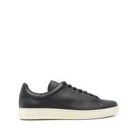 Sneakers 'Warwick' Black Sneaker With Perforated T Detail On The Side In Leather Man Barbati