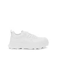 Sneakers 'Orb' White Low Top Sneakers With Cleated Sole In Leather Man Barbati