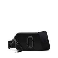 Genti de umar 'The Snapshot' Black Shoulder Bag With Metal Logo At The Front In Leather Woman Femei