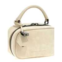 Genti de umar Brunello Cucinelli Dama - Genti de umar Brunello Cucinelli Boston Explorer White Crossbody Bag With Removable Metal Padlock Charm In Suede Woman WHITE Femei (BM 17549511) - B-mall.ro